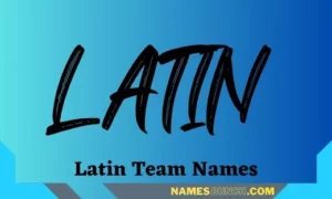 Latin Team Names