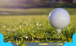 Tee Ball Team Names