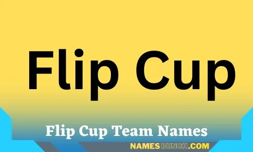 Flip Cup Team Name Ideas