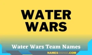 Water Wars Team Names